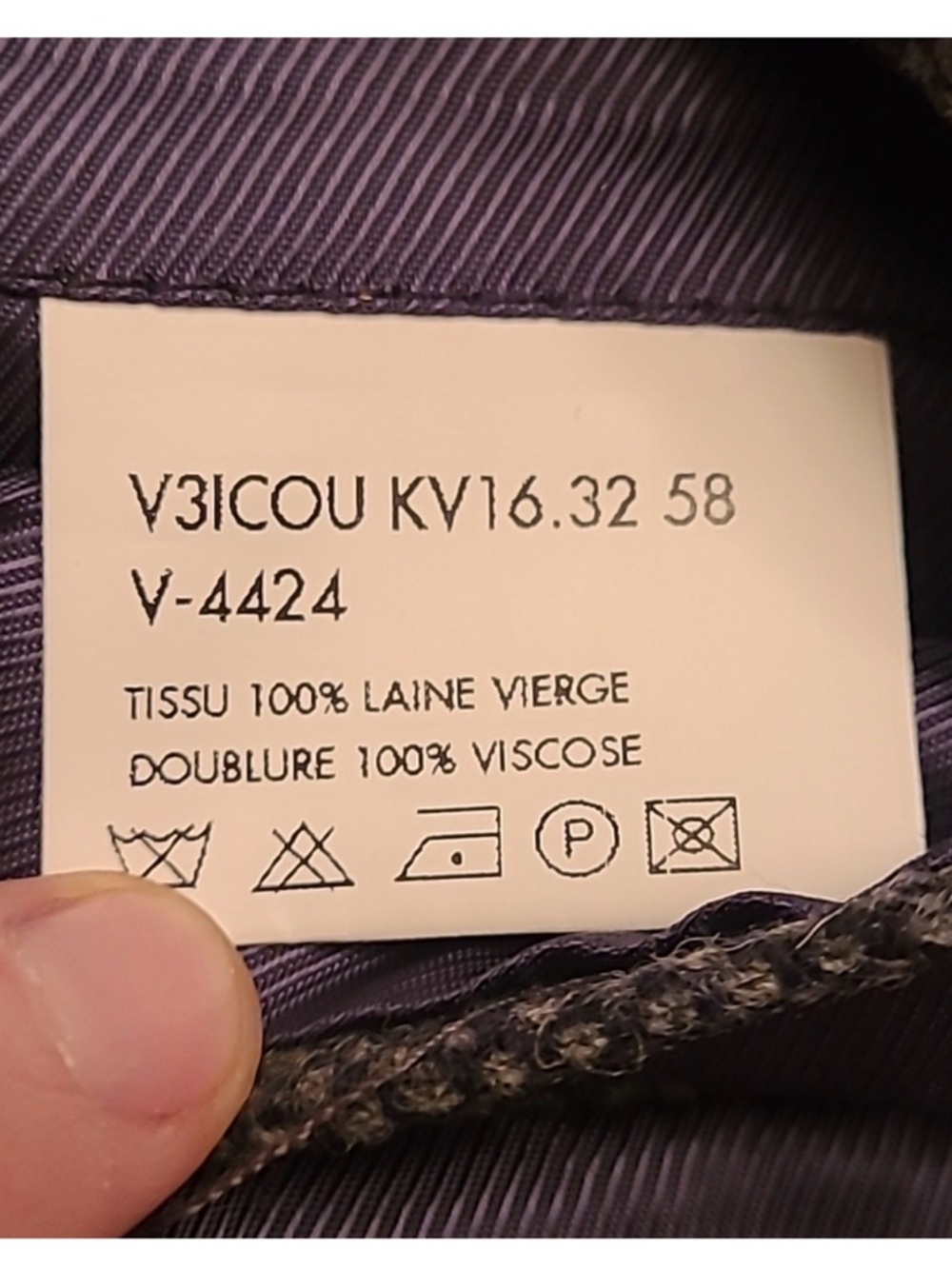 Fursac Wool tweed charcoal Gray Blazer - Picture 11 of 15